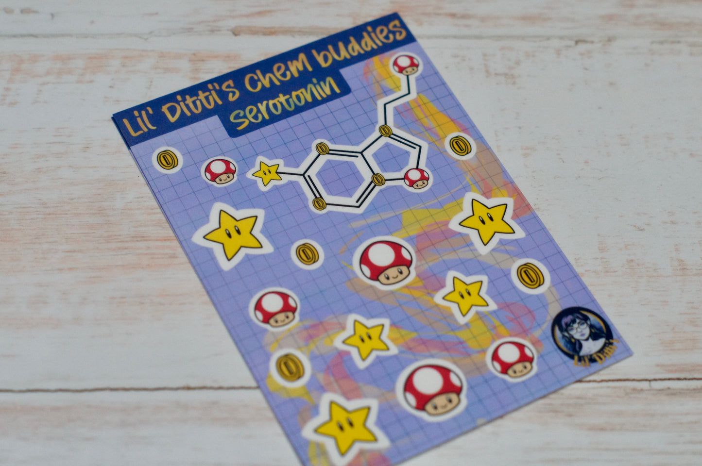 Chem buddy vinyl sticker sheets