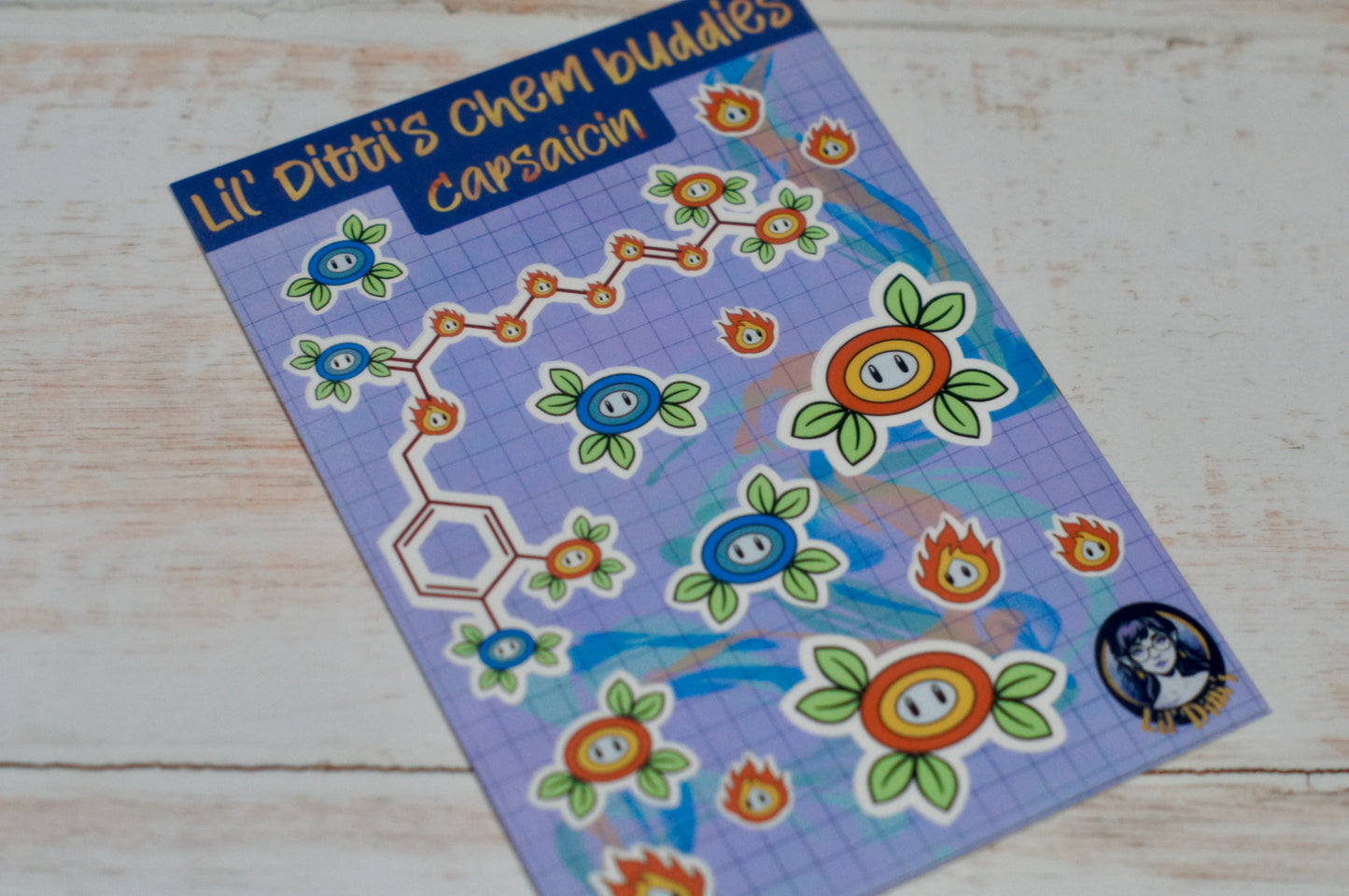 Chem buddy vinyl sticker sheets