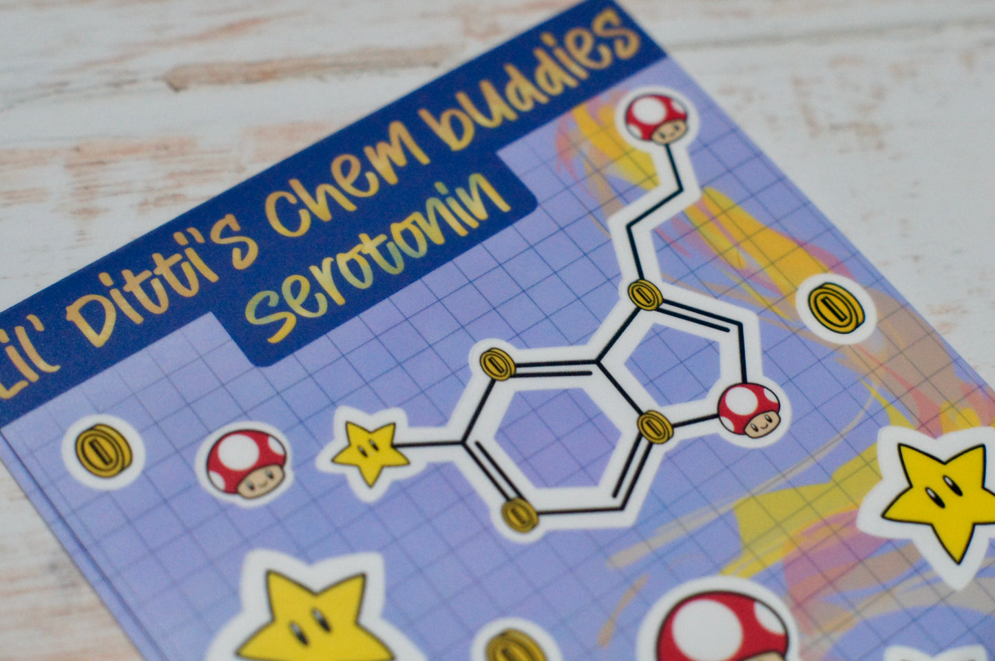 Chem buddy vinyl sticker sheets