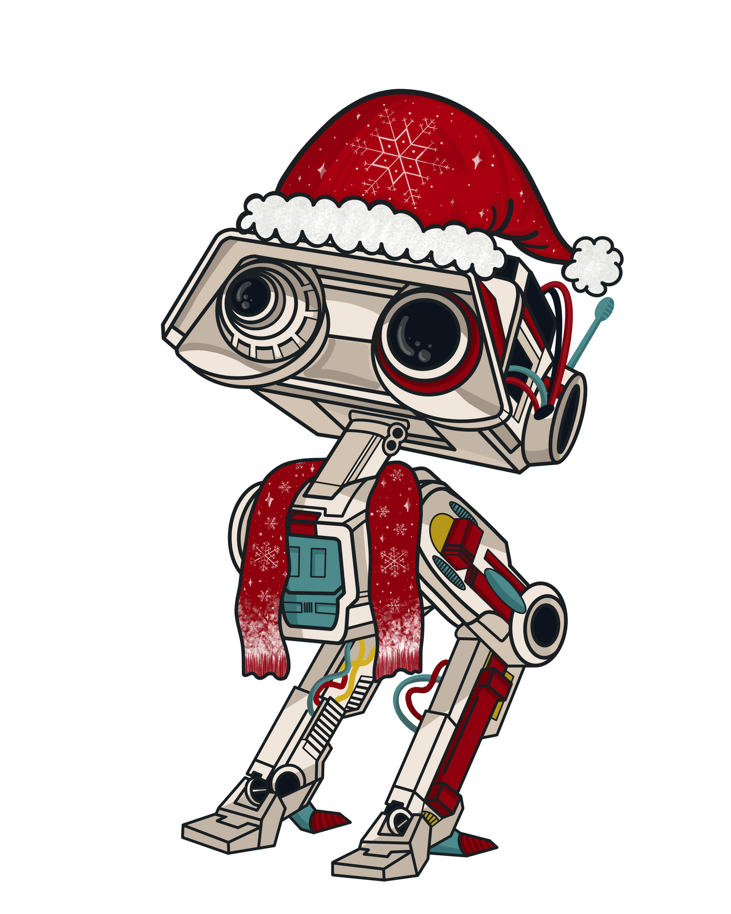 Space Droids Stickers - holographic