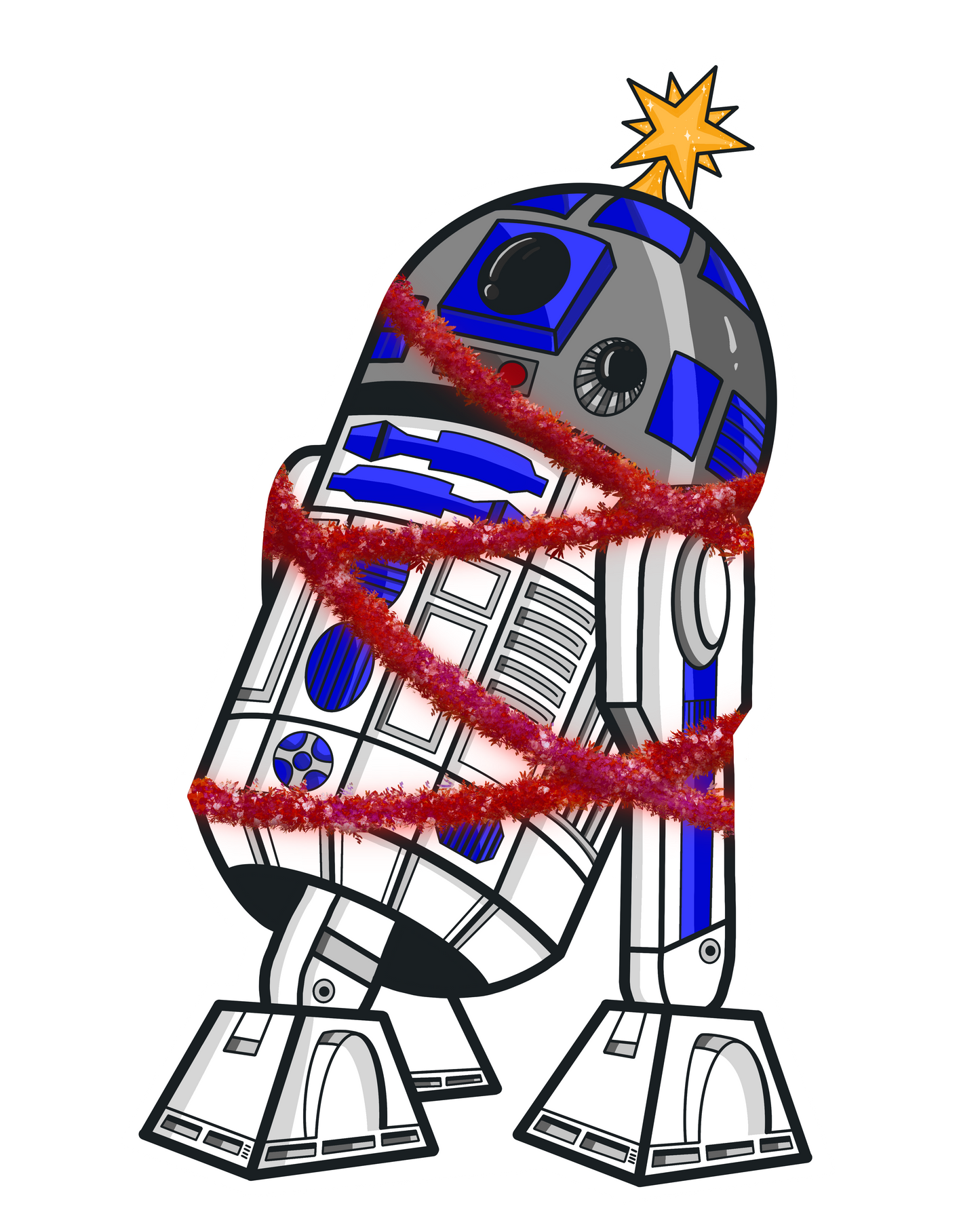 Space Droids Stickers - holographic