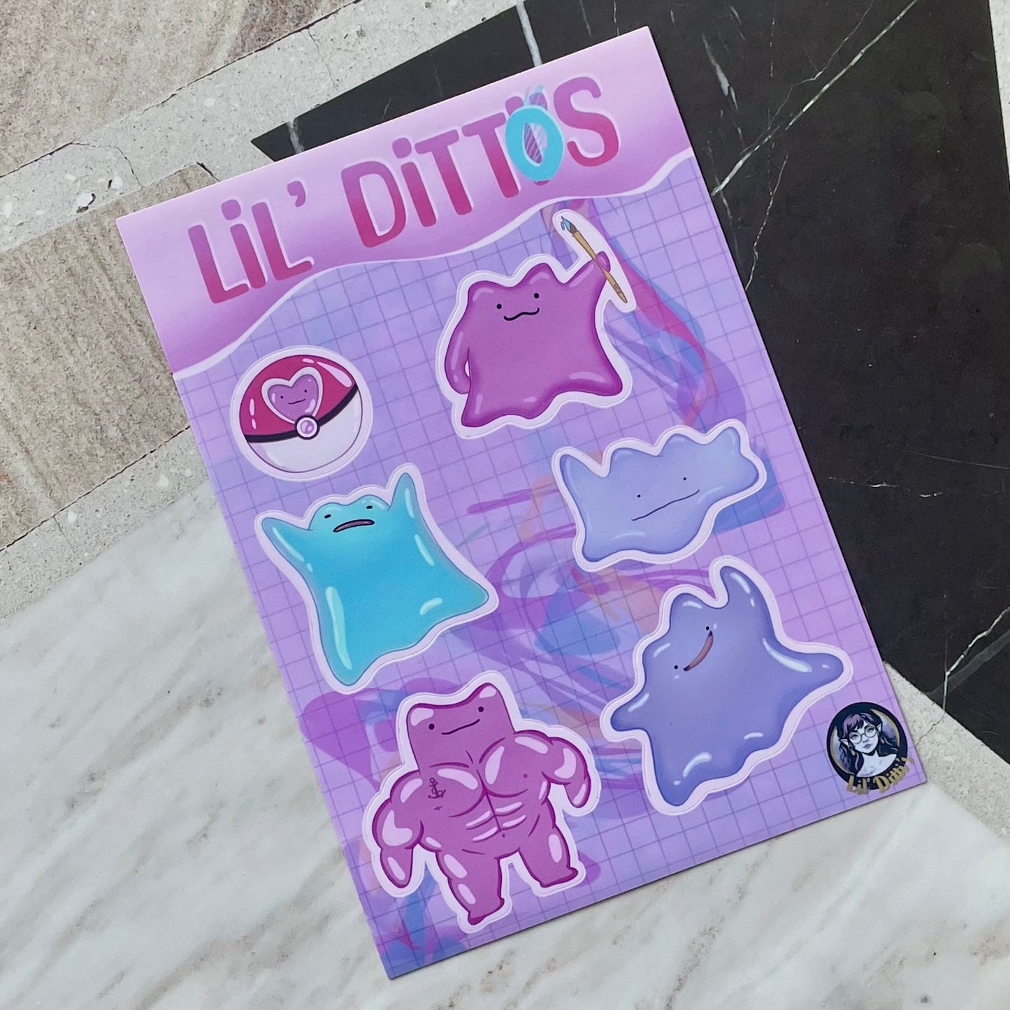 Lil' Dittos Stickers - various finishes