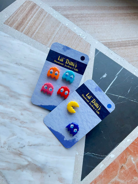 P-man Pins - handmade polymer clay
