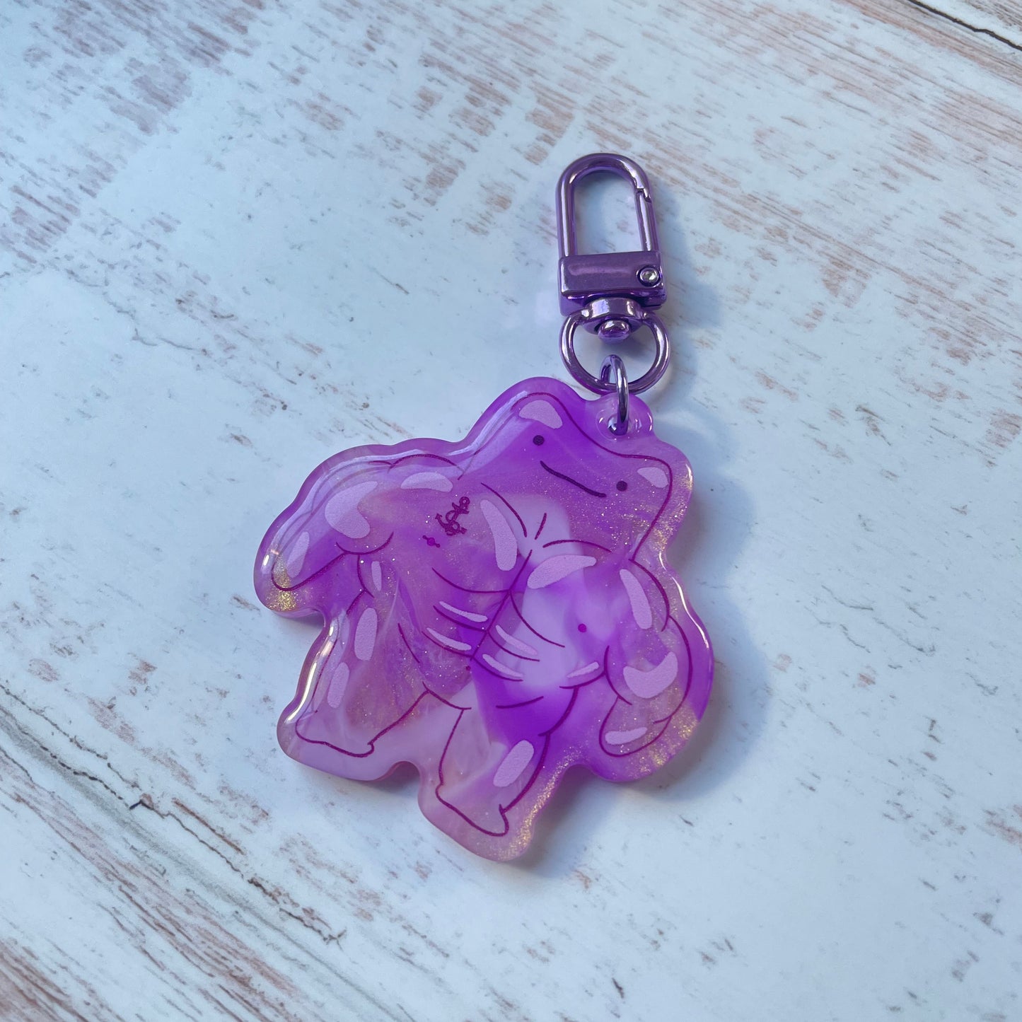Ditto Keychains - acrylic and epoxy, special effects