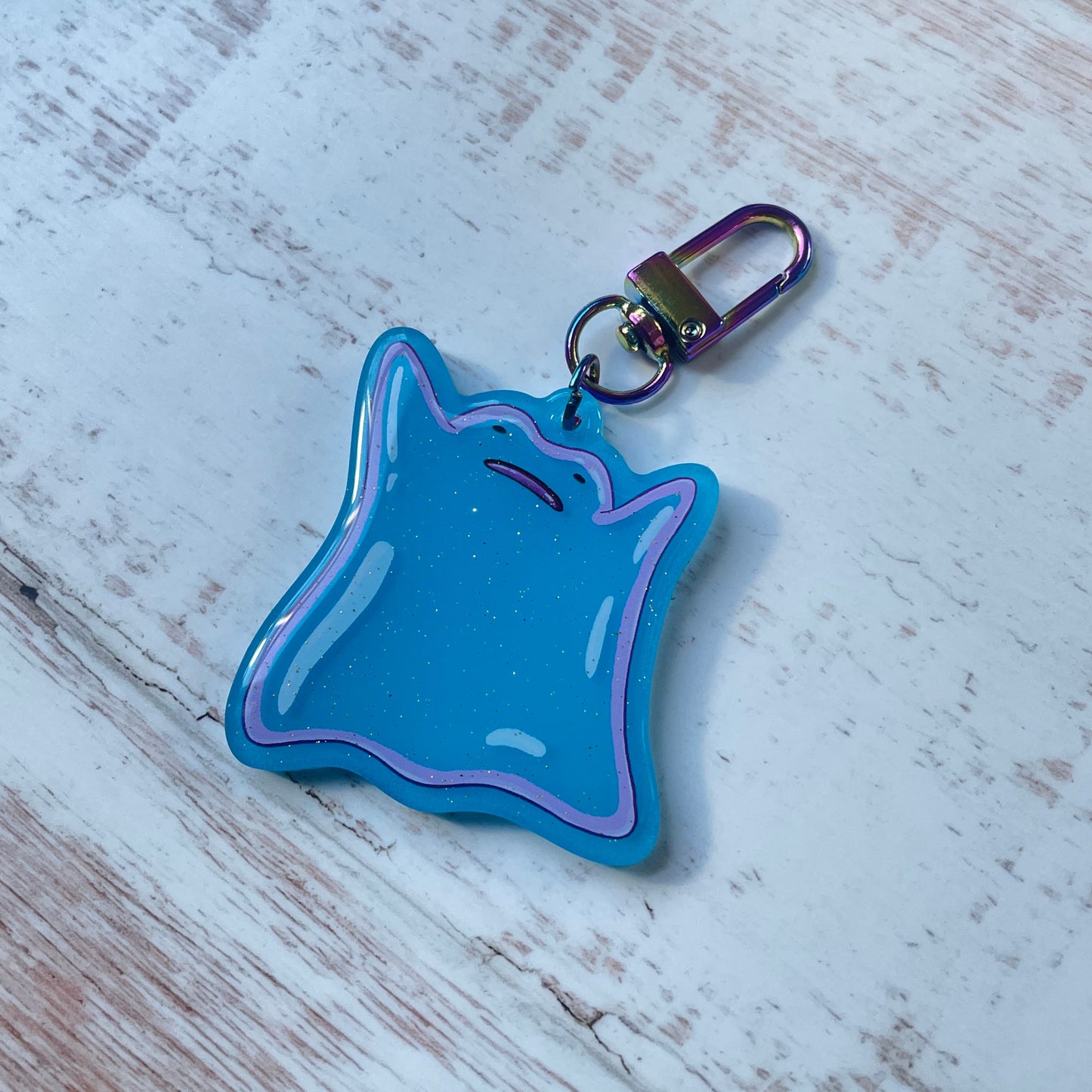 Ditto Keychains - acrylic and epoxy, special effects