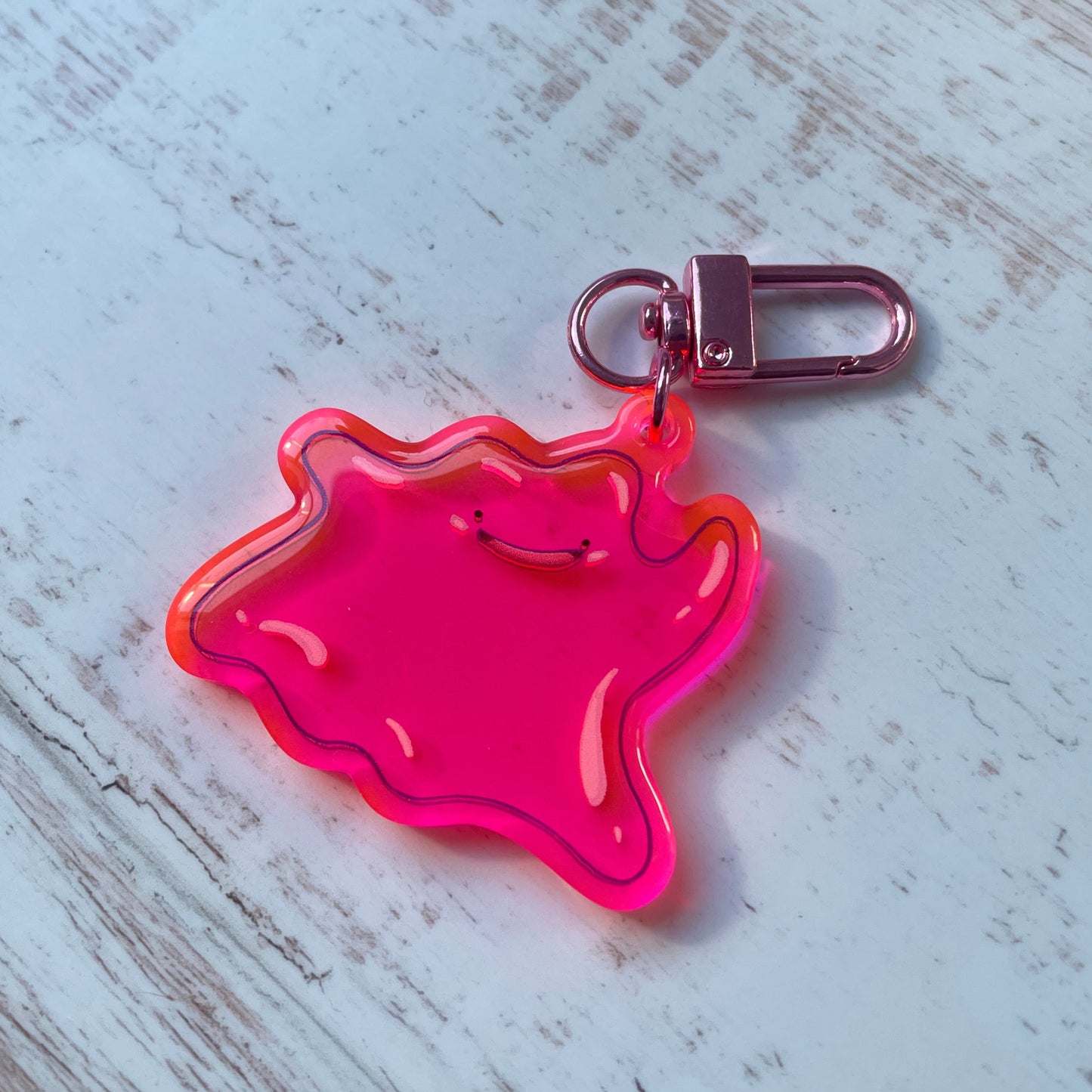 Ditto Keychains - acrylic and epoxy, special effects