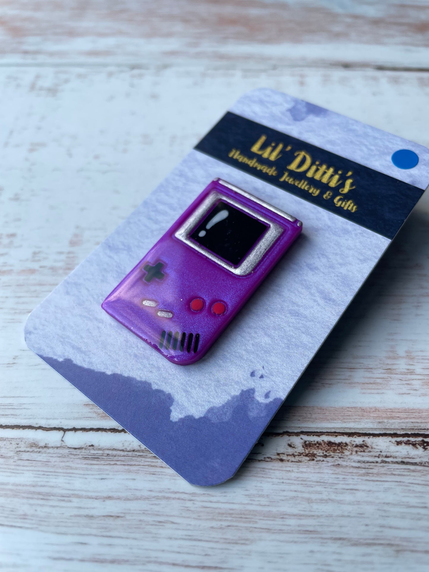 Gameboy Colour Pin - handmade polymer clay