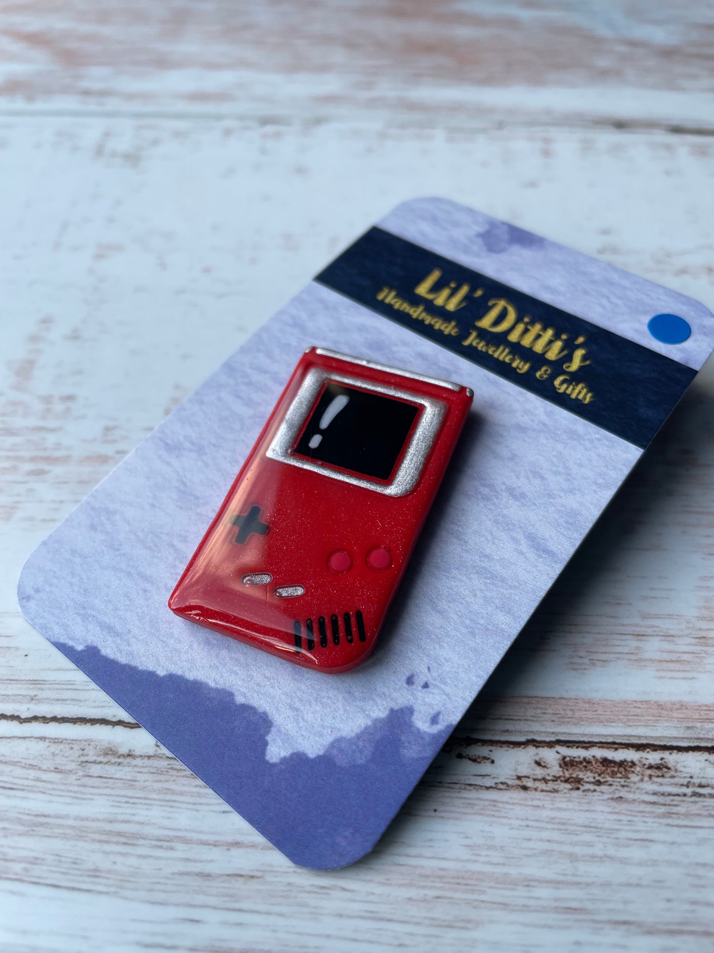Gameboy Colour Pin - handmade polymer clay