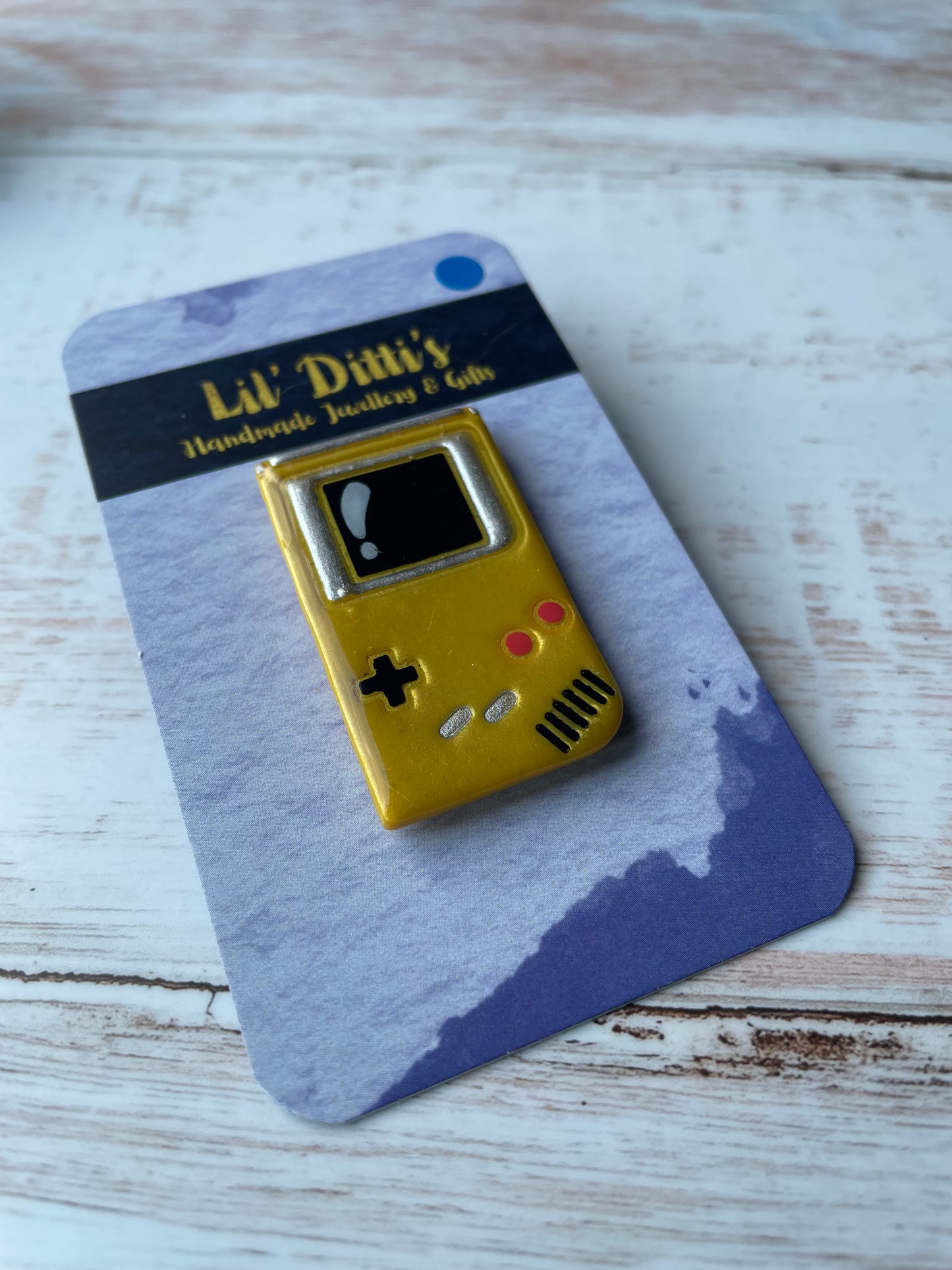 Gameboy Colour Pin - handmade polymer clay