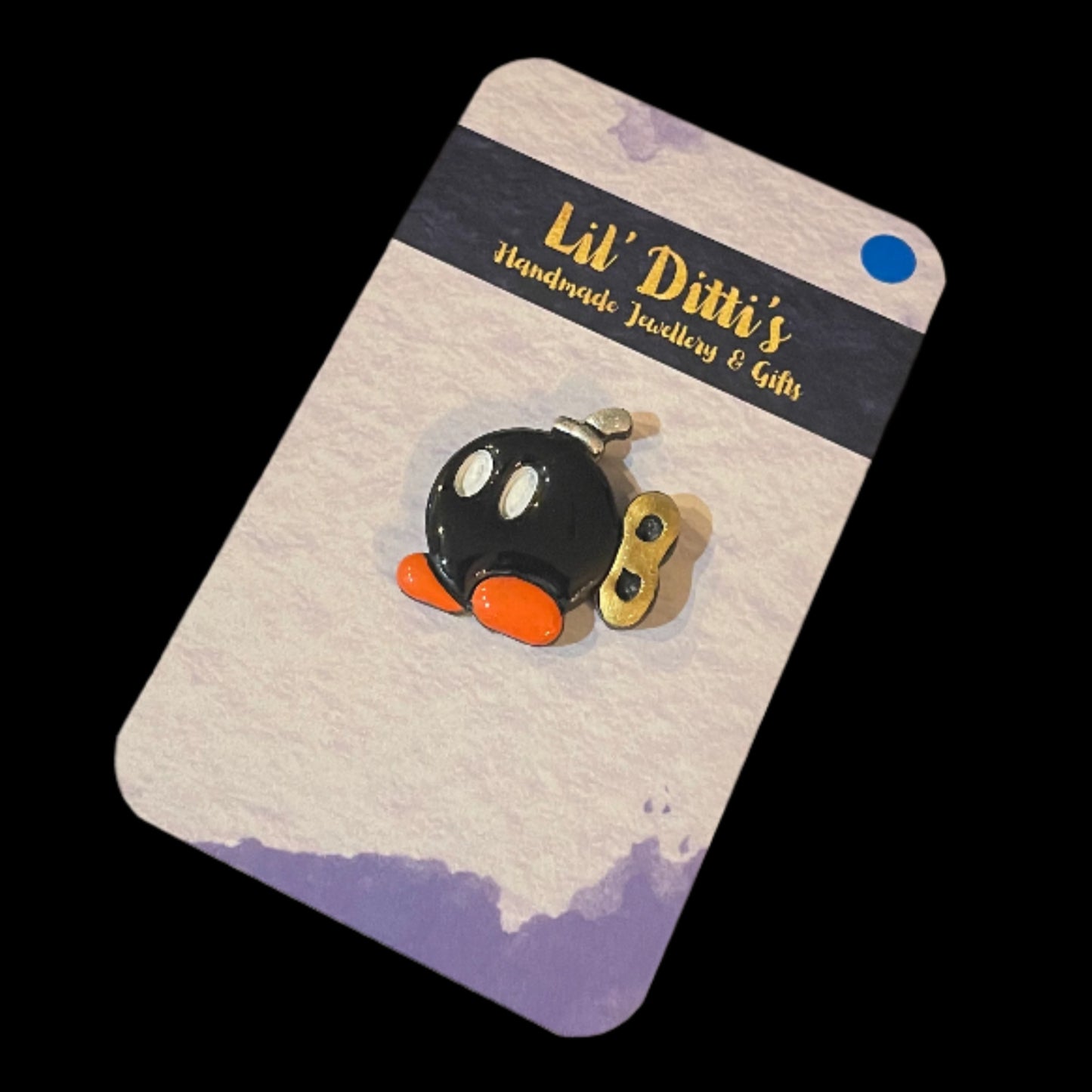 Bob-omb Pins - handmade polymer clay