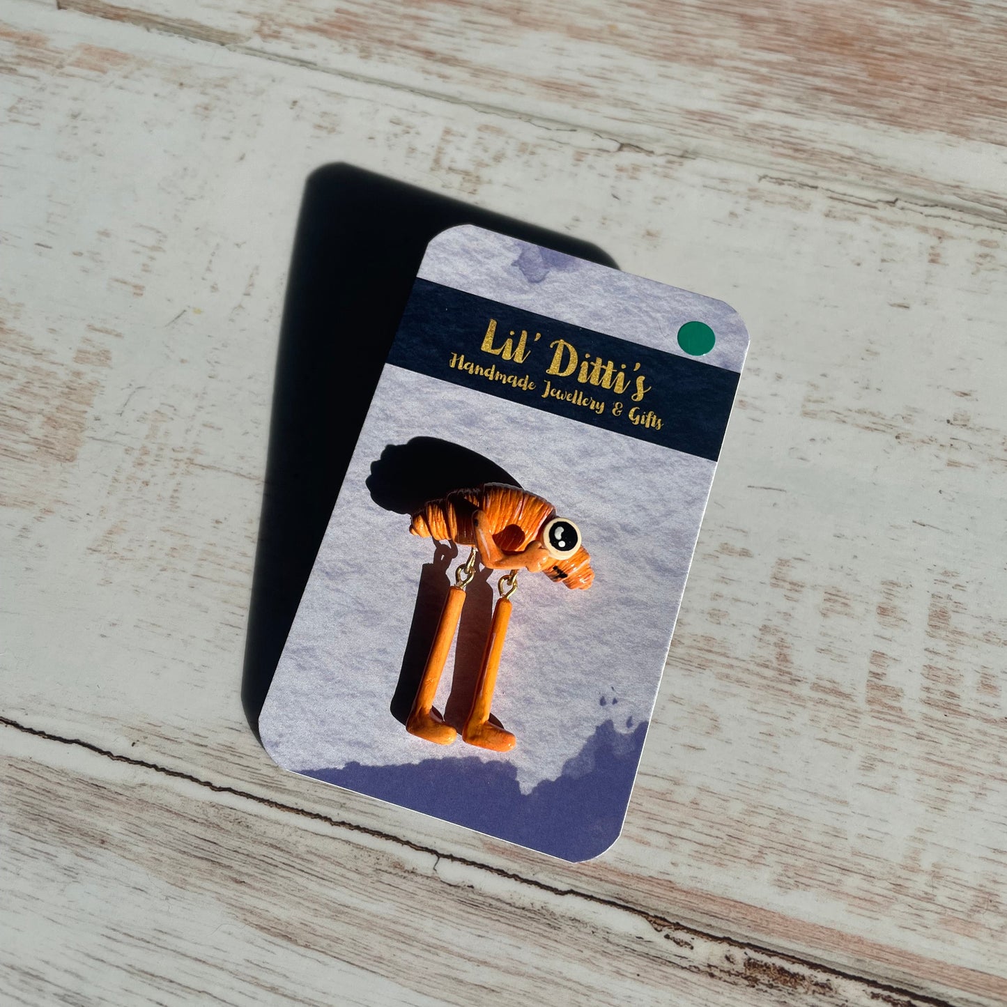 Steve Le Croissant (Le KWASON Steve) Pin - handmade polymer clay