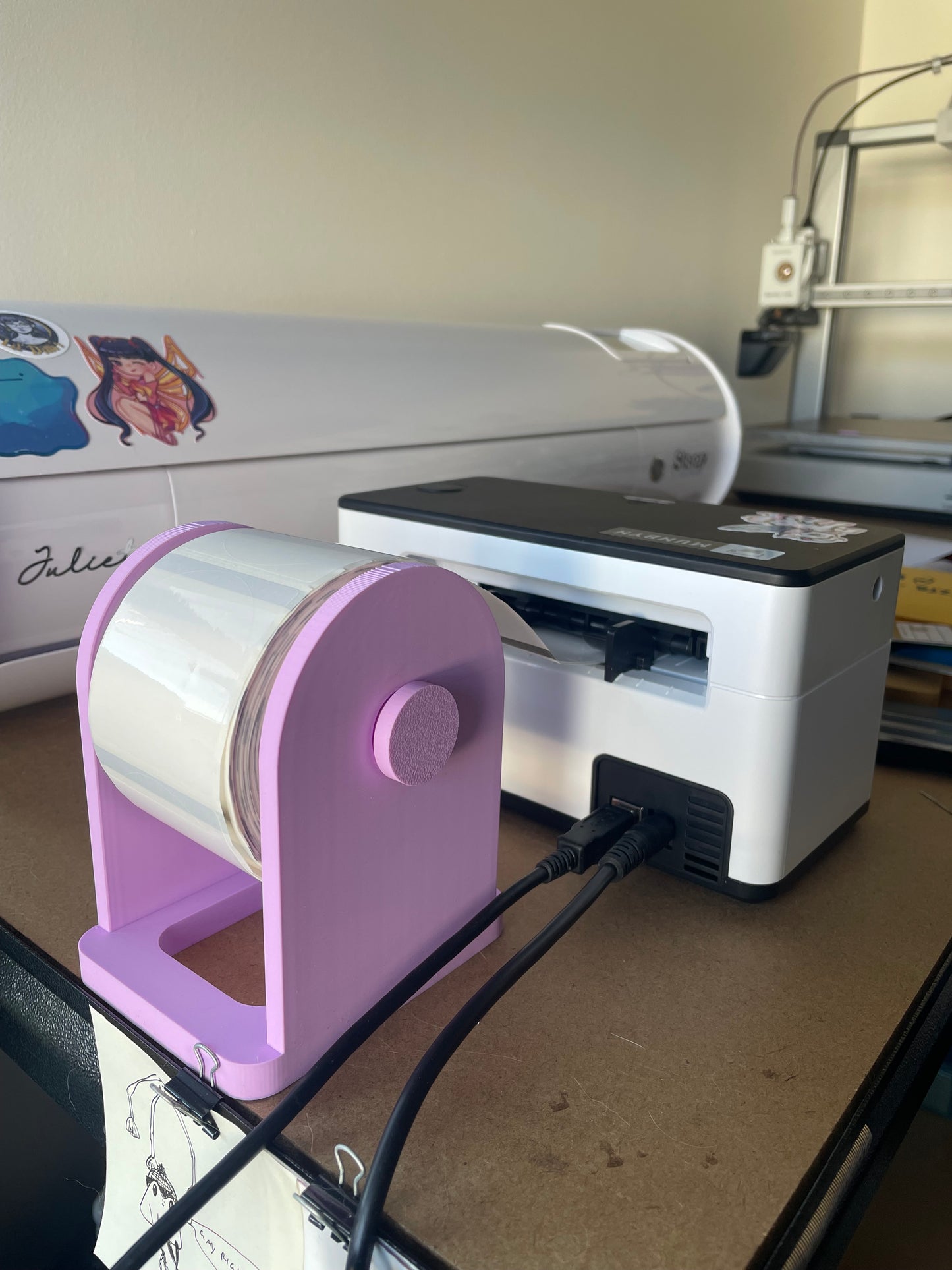2-inch label roll holder