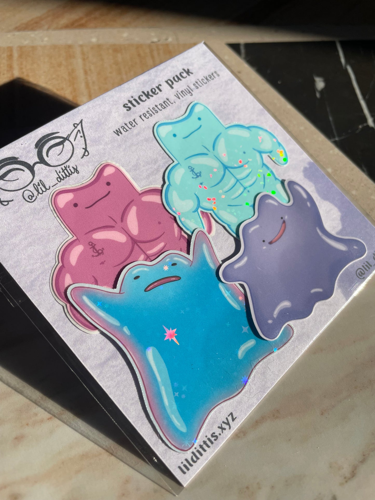Lil' Dittos Sticker Pack - holographic, glossy and matte vinyl