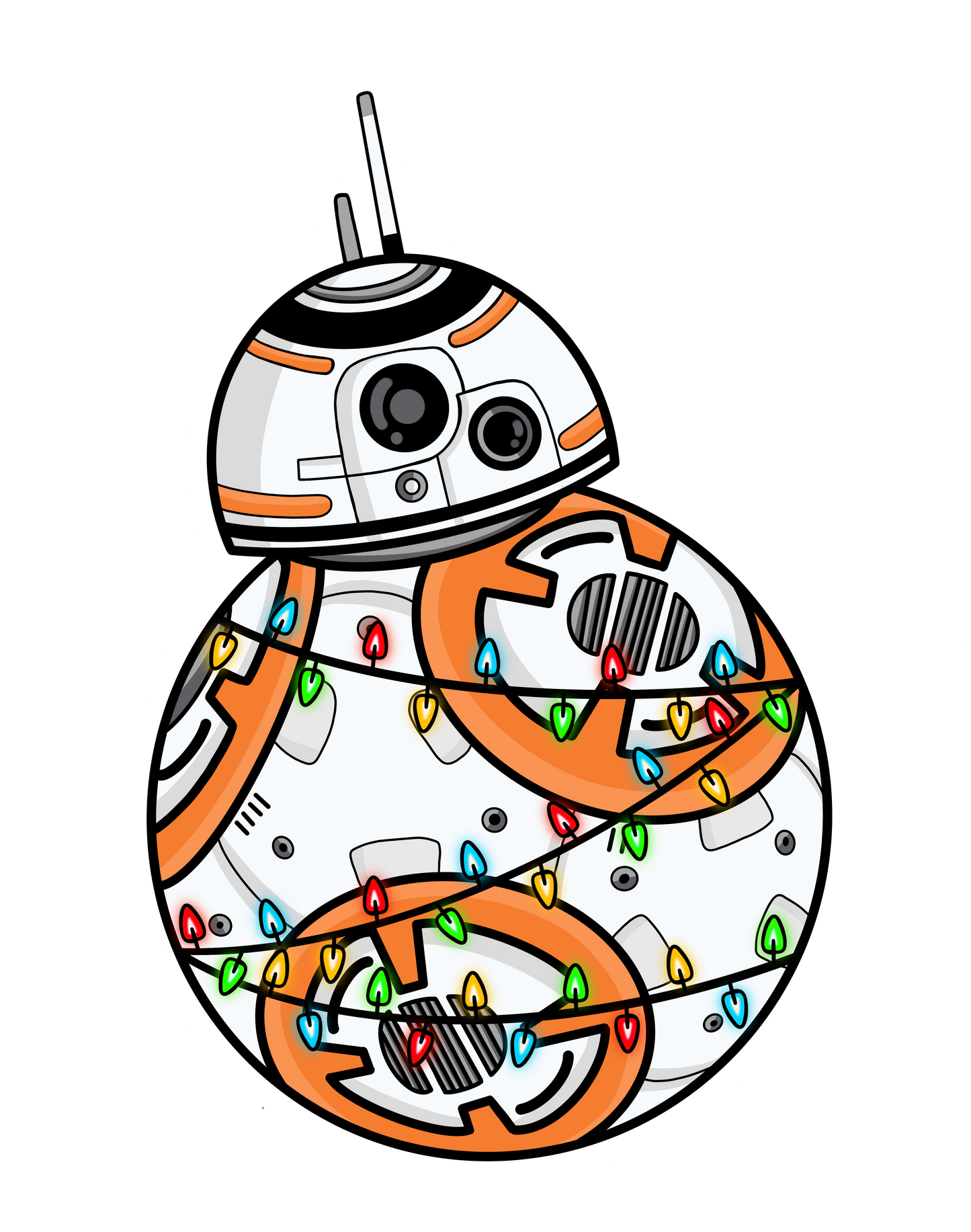 Space Droids Stickers - holographic