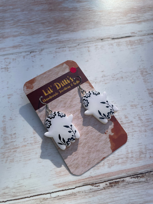 Halloween ghosties earrings - handmade polymer clay